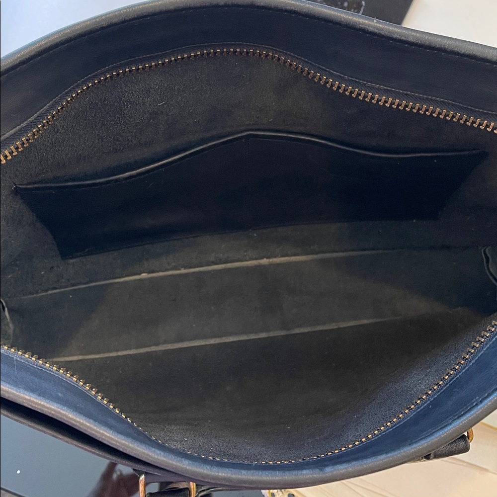 Coach VTG Black Leather Briefcase Tote Structured Top Handle Work Laptop Bag USA - Picture 14 of 17